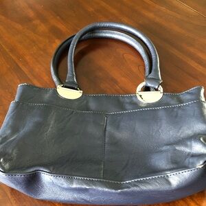 Chic Dark Blue  Dress Hand  Bag. Bought at Marks and Spencer in londonUK